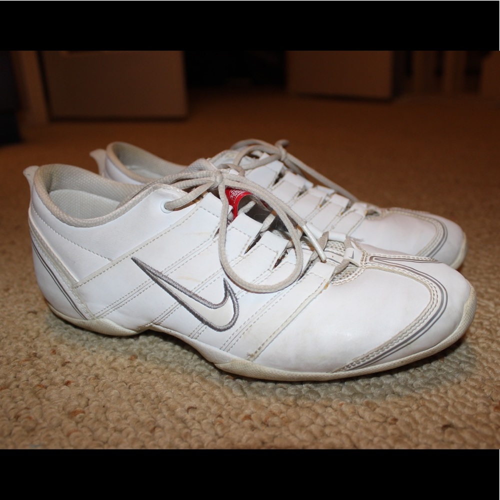 White Nike Cheer Shoes